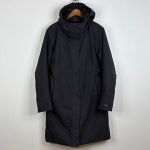 Arc'teryx Patera Parka Womens Large Black GTX Goose Down Hooded Winter Coat